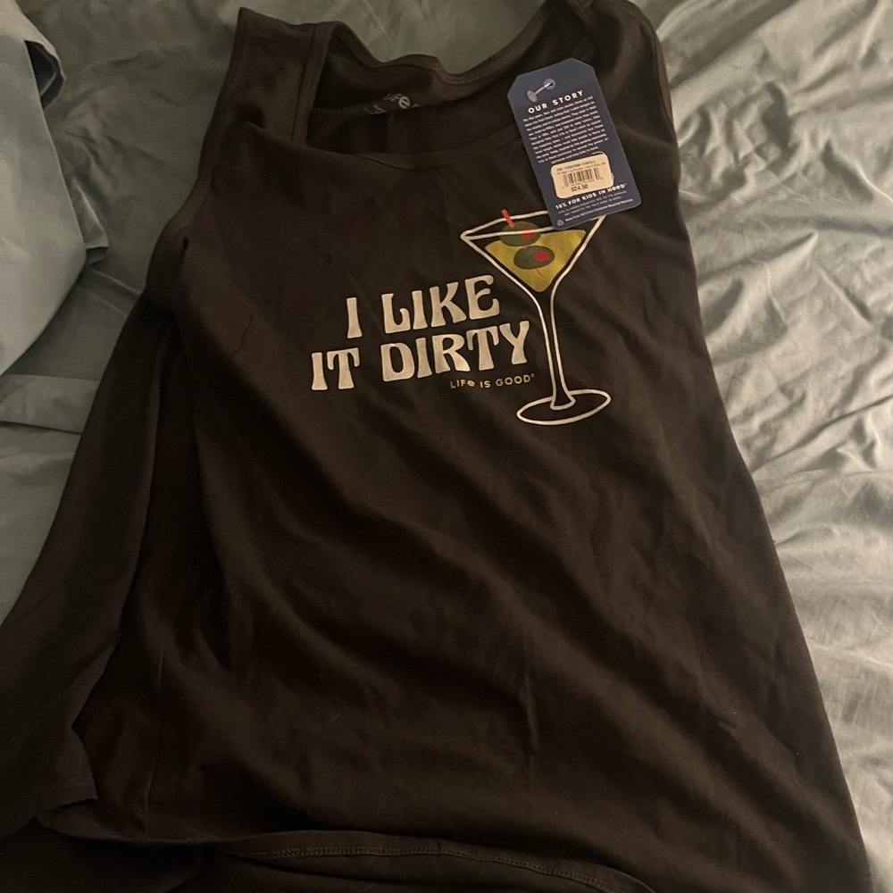 Life Is Good Black Women's Tank Top